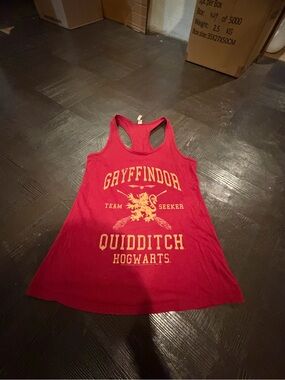 Gryffindor Quidditch Hogwarts Red Racerback Tank